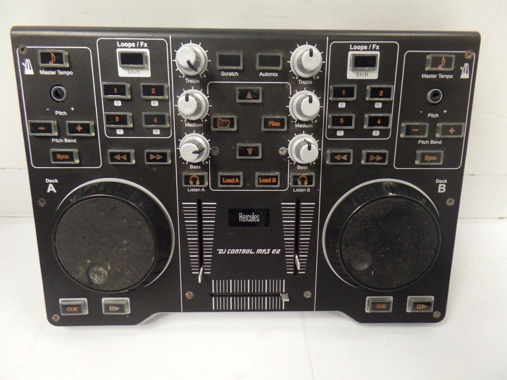Hercules Dj Control MP3 E2 (AS-IS PARTS UNTESTED Read description)