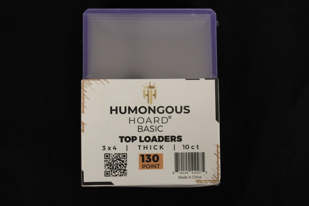 (10) Humongous Hoard 3" x 4" Basic 130Pt Thick Top Loaders Pack
