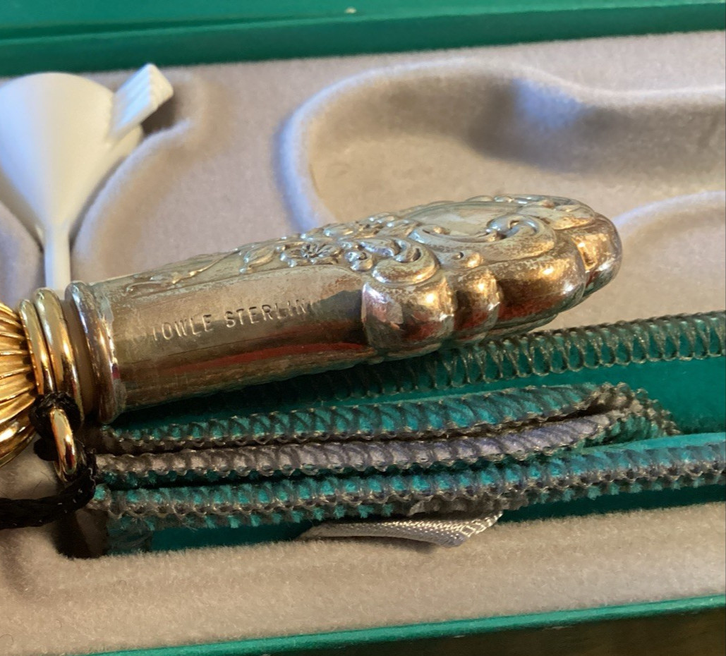Towle Old Master Sterling Silver Travel Perfume Bottle in Original Box