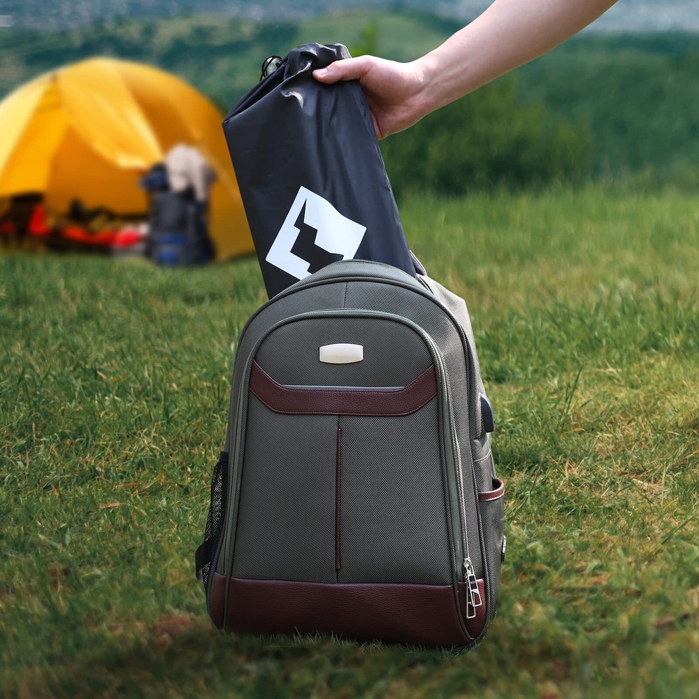 Portable Camping Side Table Ultralight Aluminum Folding Beach Table with Carr...