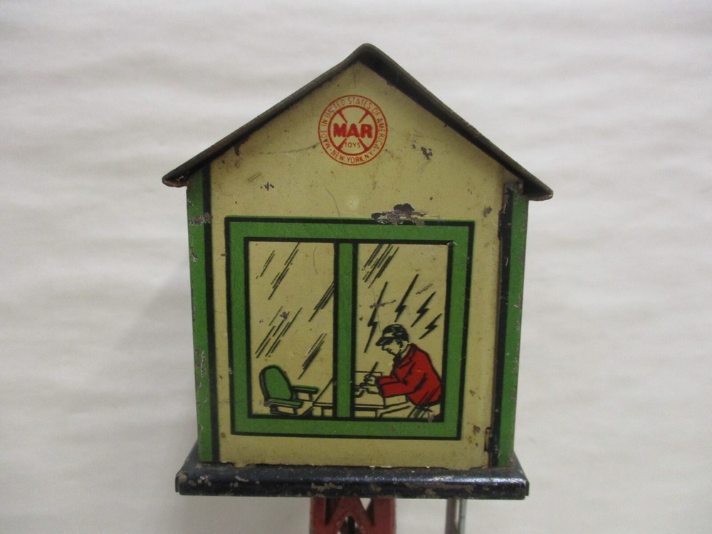 Vintage Marx #413 O Scale Lighted Switchman Yard Tower for Model Train Set