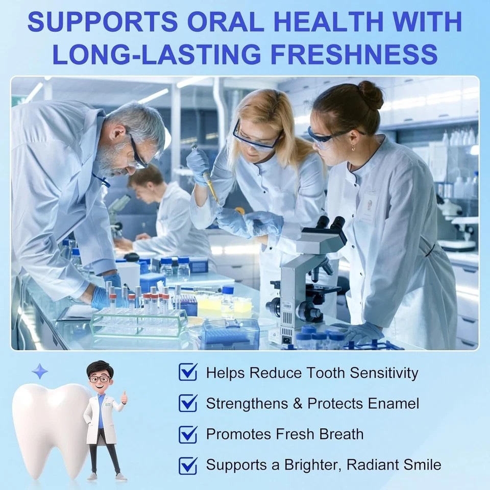 7.5% Hydroxyapatite Toothpaste, 2Pack Toothpaste for Advanced Enamel Protection,