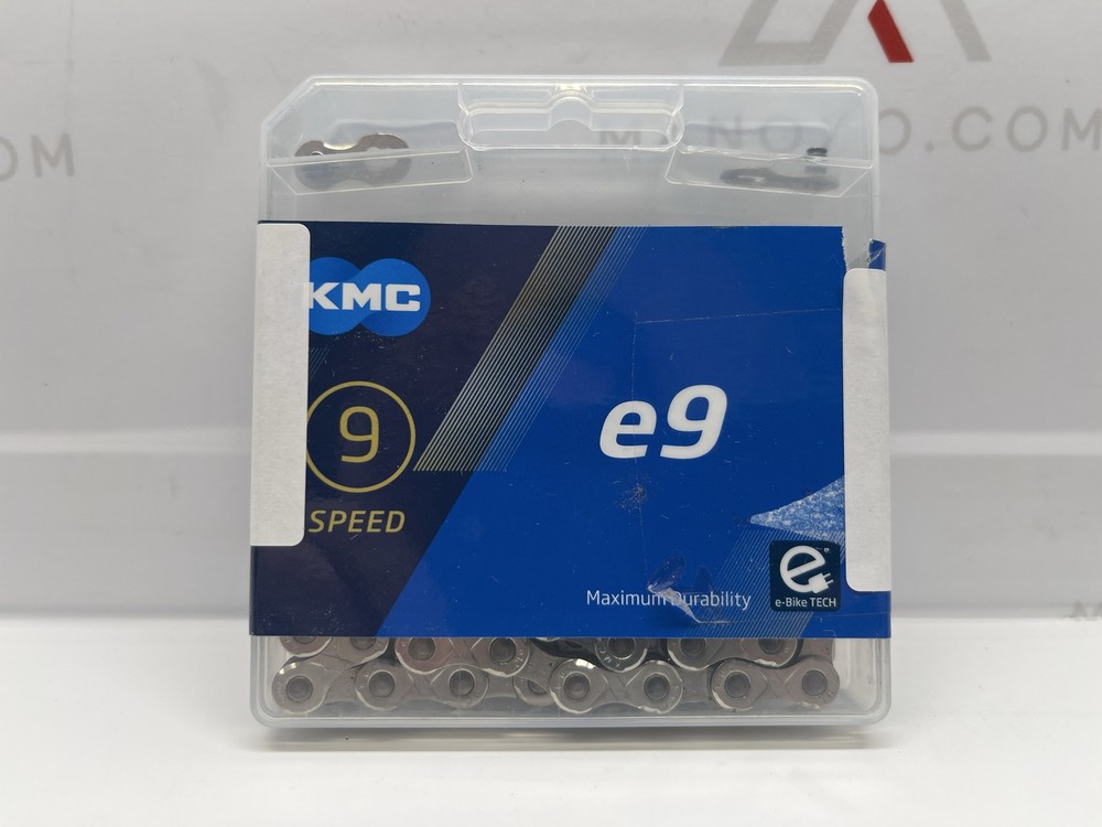 KMC E9 9 Speed E-Bike Chain, Silver, 122 Link