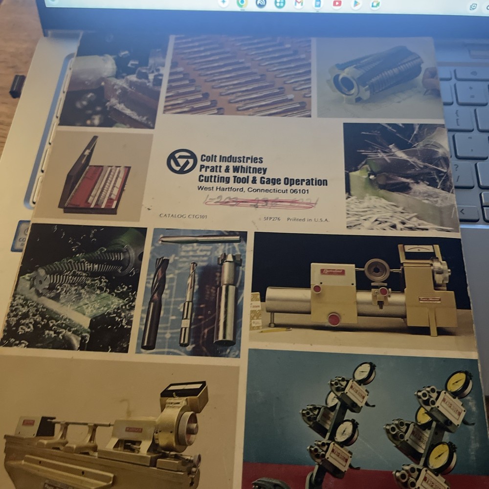 Pratt & Whitney Tool and Radius Grinders Fold out Brochure