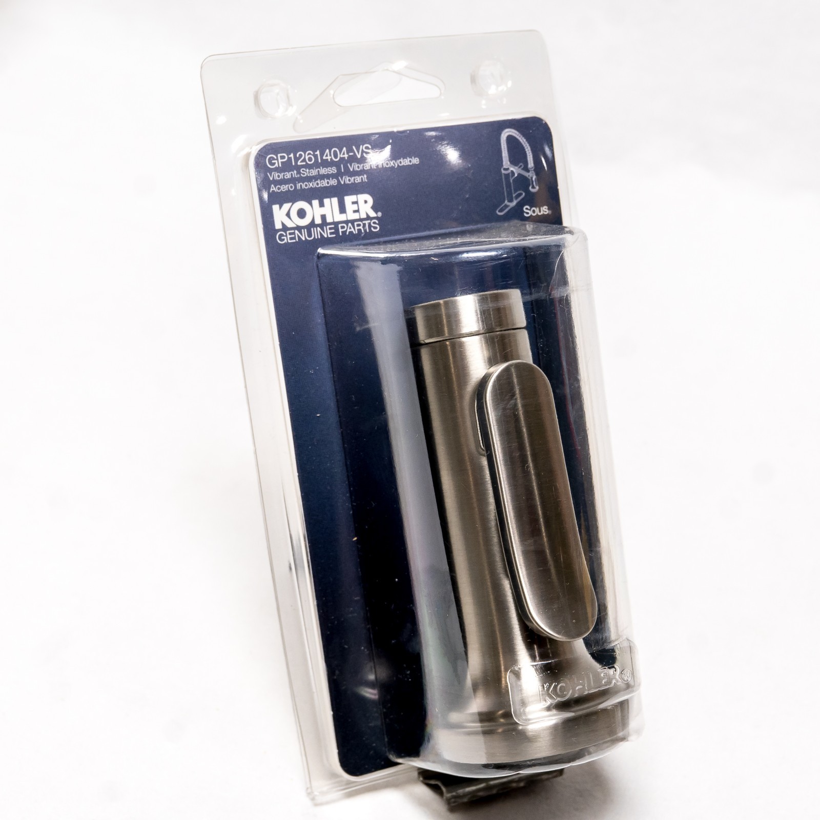 NEW Genuine Kohler Sous Sprayhead Vibrant Stainless GP12614004-VS OEM