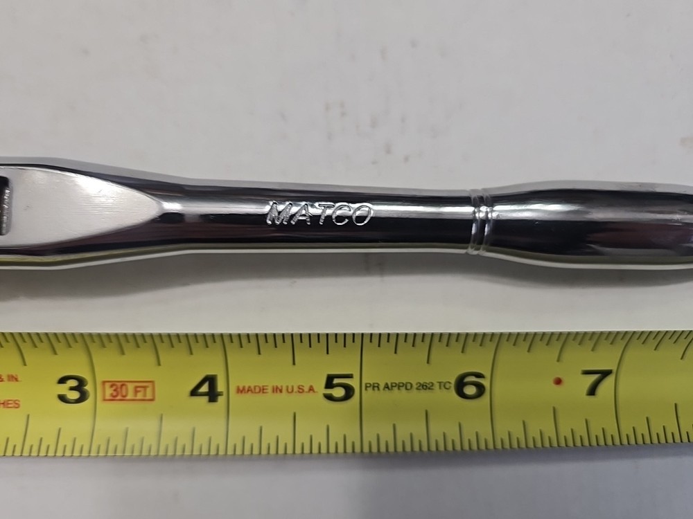 New Matco tools 3/8" flex head ratchet chrome 9" BR9FT