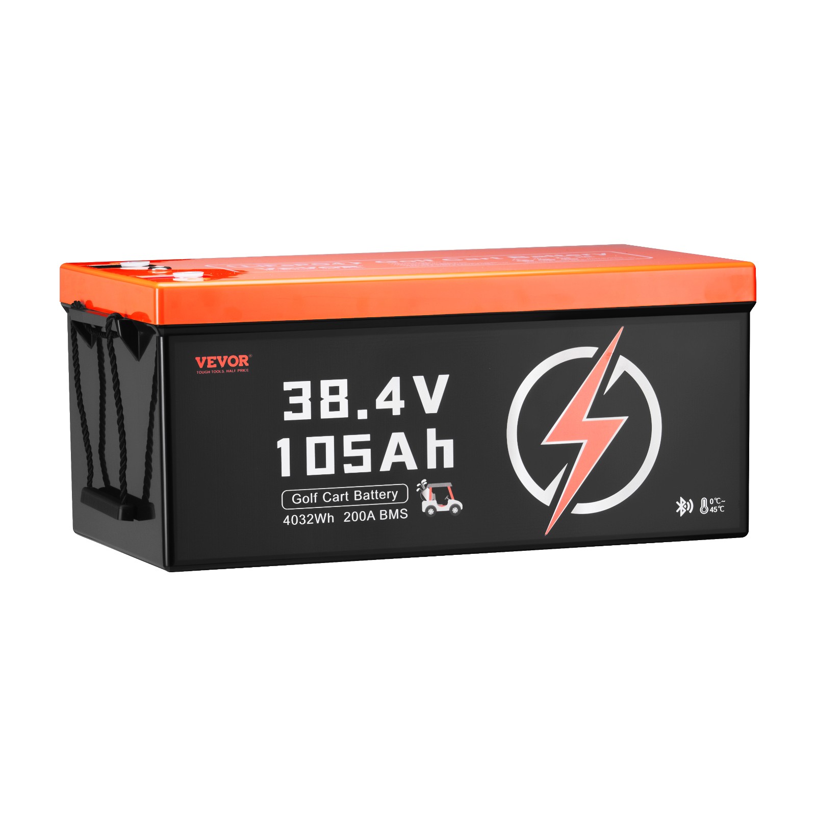 VEVOR 36V 105Ah Golf Cart Lithium Battery 20A Charger LCD Monitor & 4000+ Cycle