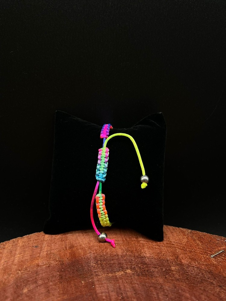 Rainbow Our Lady of Guadalupe Rosary Bracelet Adjustable