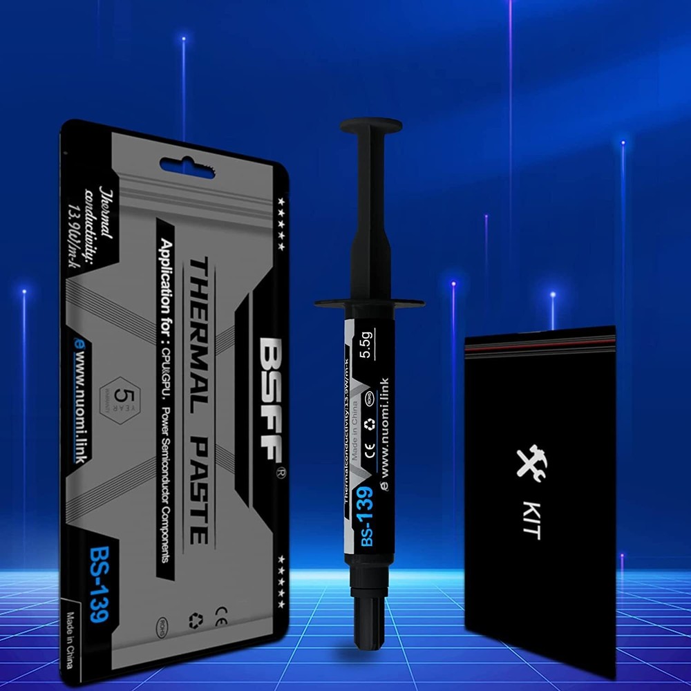 High-Performance Thermal Paste 5.5g with Toolkit Ideal for CPUs and Coolers