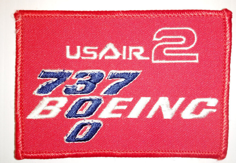Vintage BOEING 737 USAIR 2 Patch Badge Crest