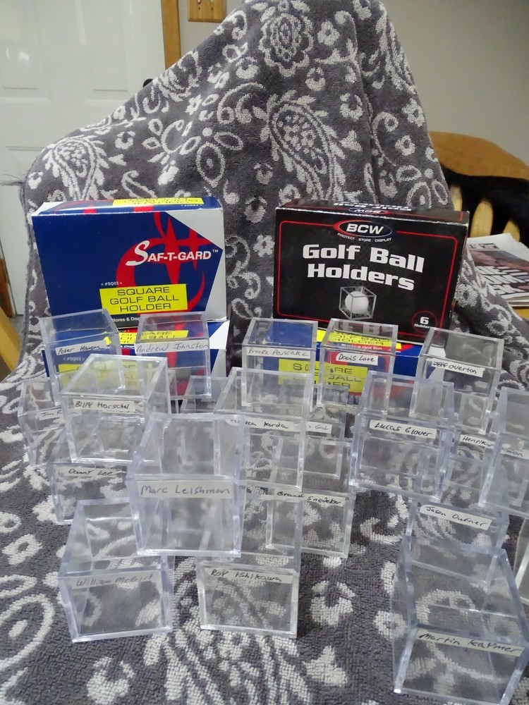 Golf ball holders display cubes lot 24 Used