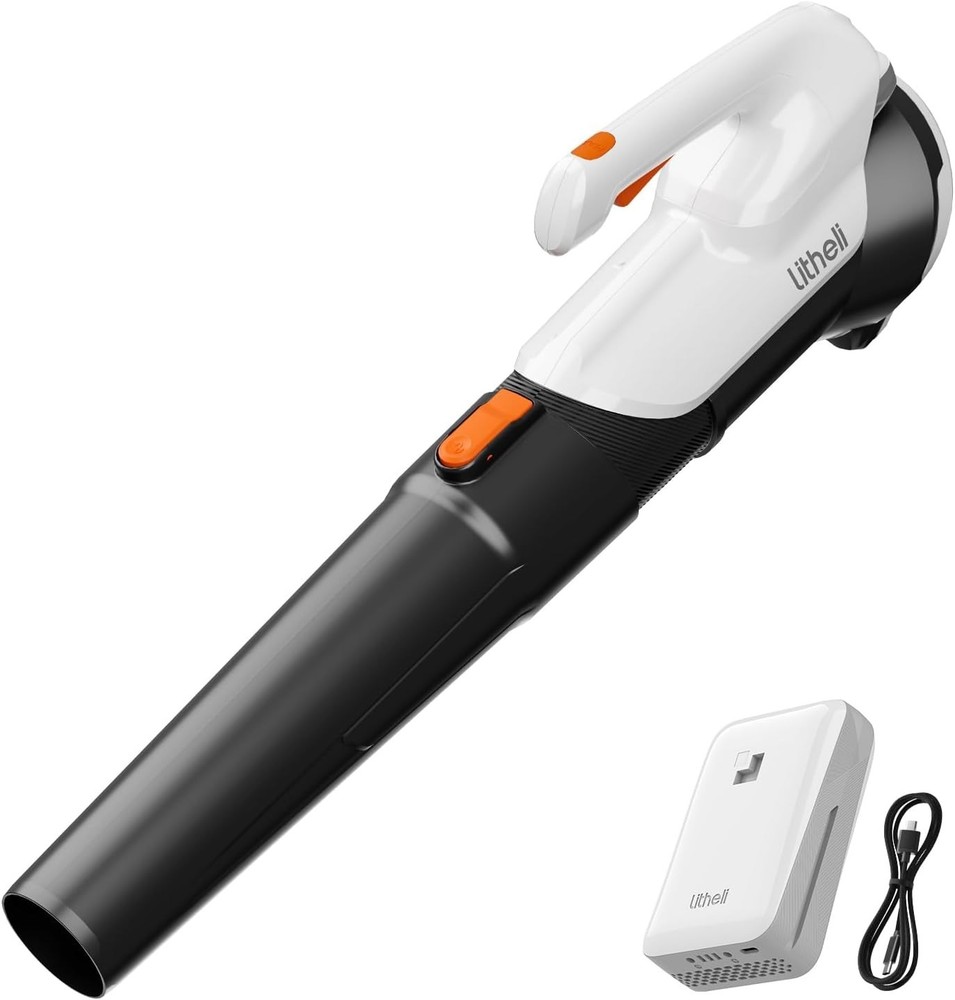 20V Cordless Leaf Blower 350 CFM 85 MPH Variable Speeds Electric Leaf Blower