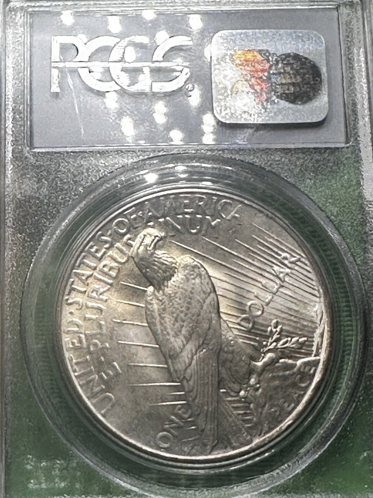 1925 Peace Silver Dollar MS65 PCGS Blue Label