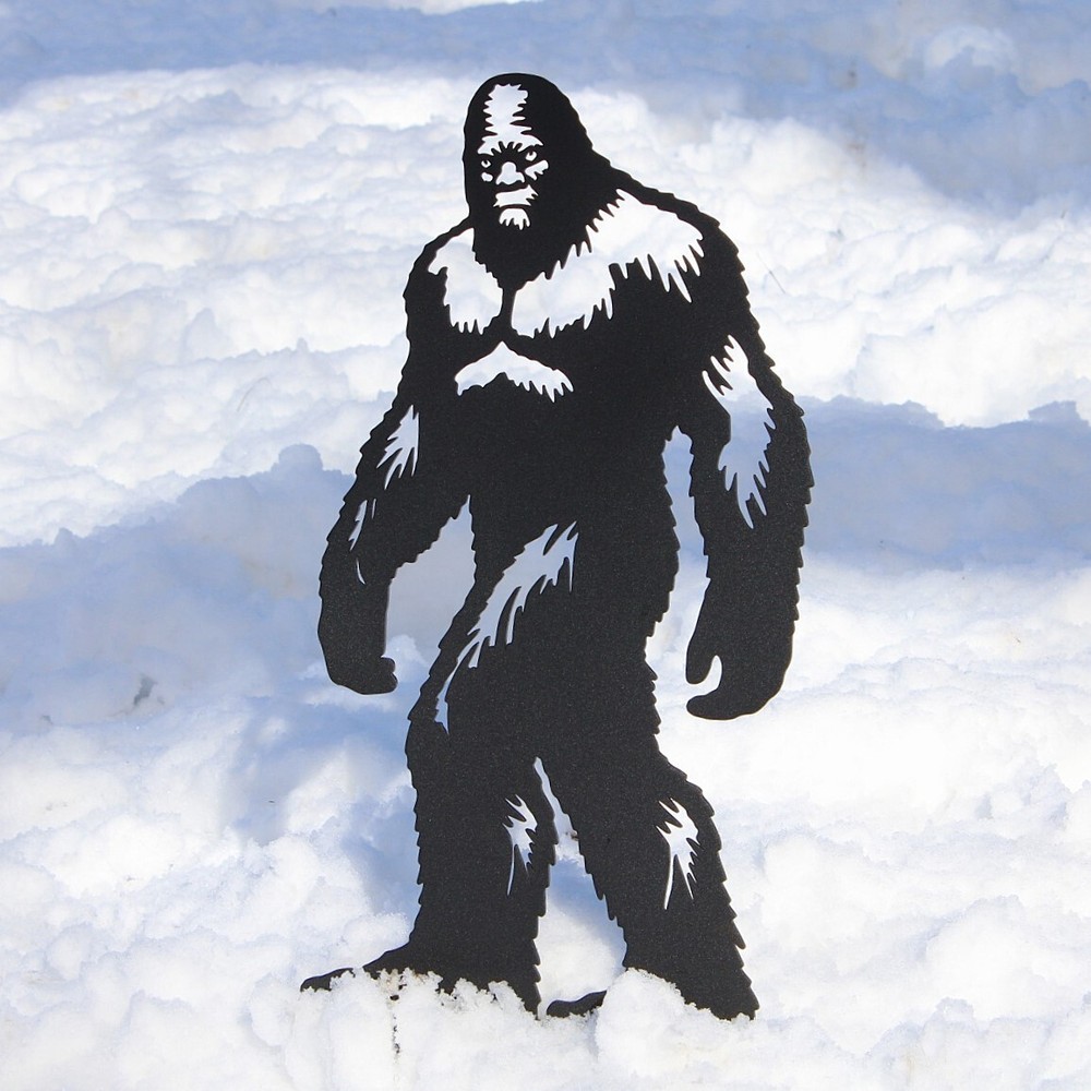 Sasquatch Black Metal Silhouette