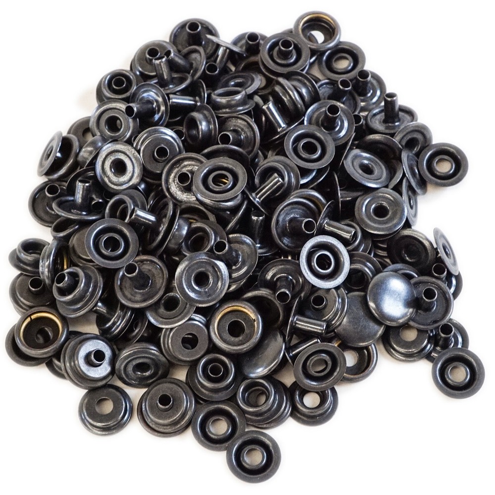 Line 20 Black Snaps Sold by SLC - Multiple Packs