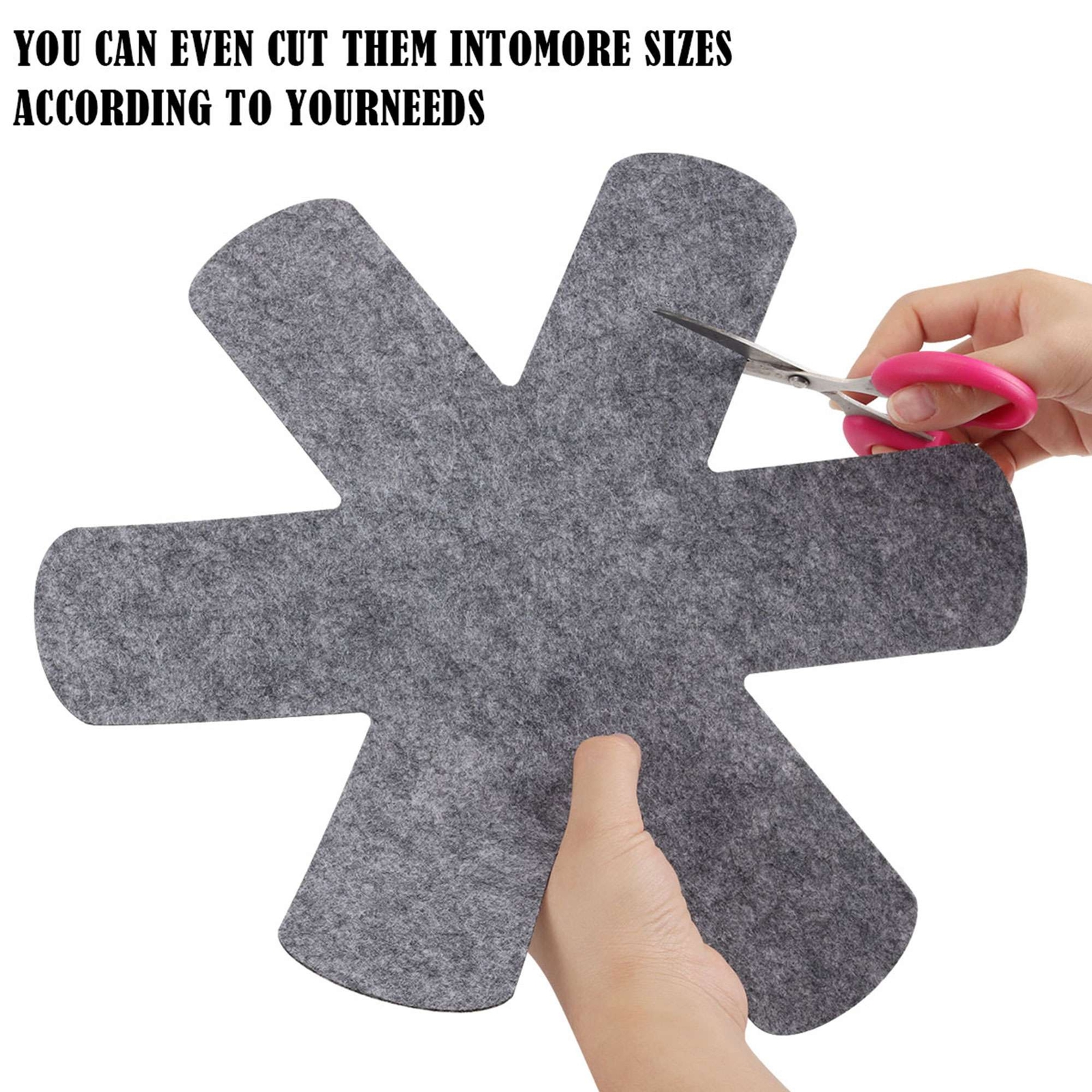 12x Pot Pan Protectors, 3 Sizes of Felt Pan and Pan Separator Pads, Anti-Scratch