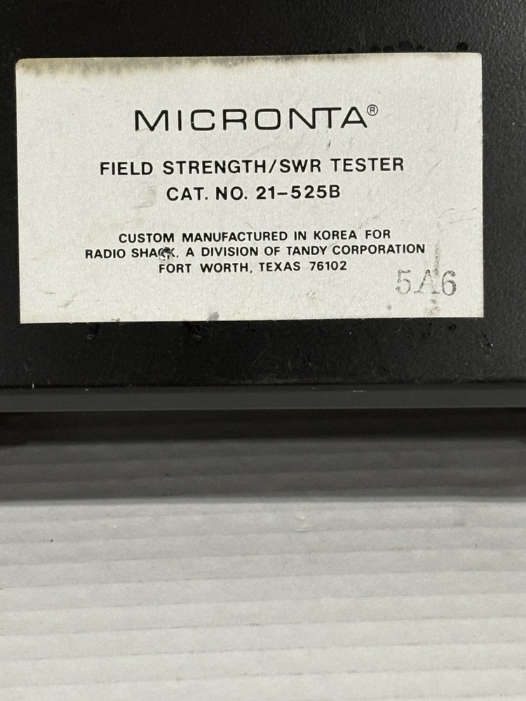 Micronta Field Strength and SWR Tester - No Cords. Untested