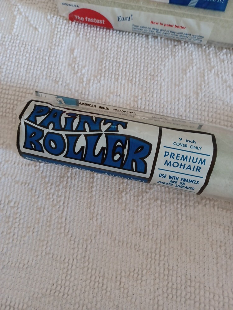 WA Painter Roller 2 Refills Smooth Surface Mohair Vintage