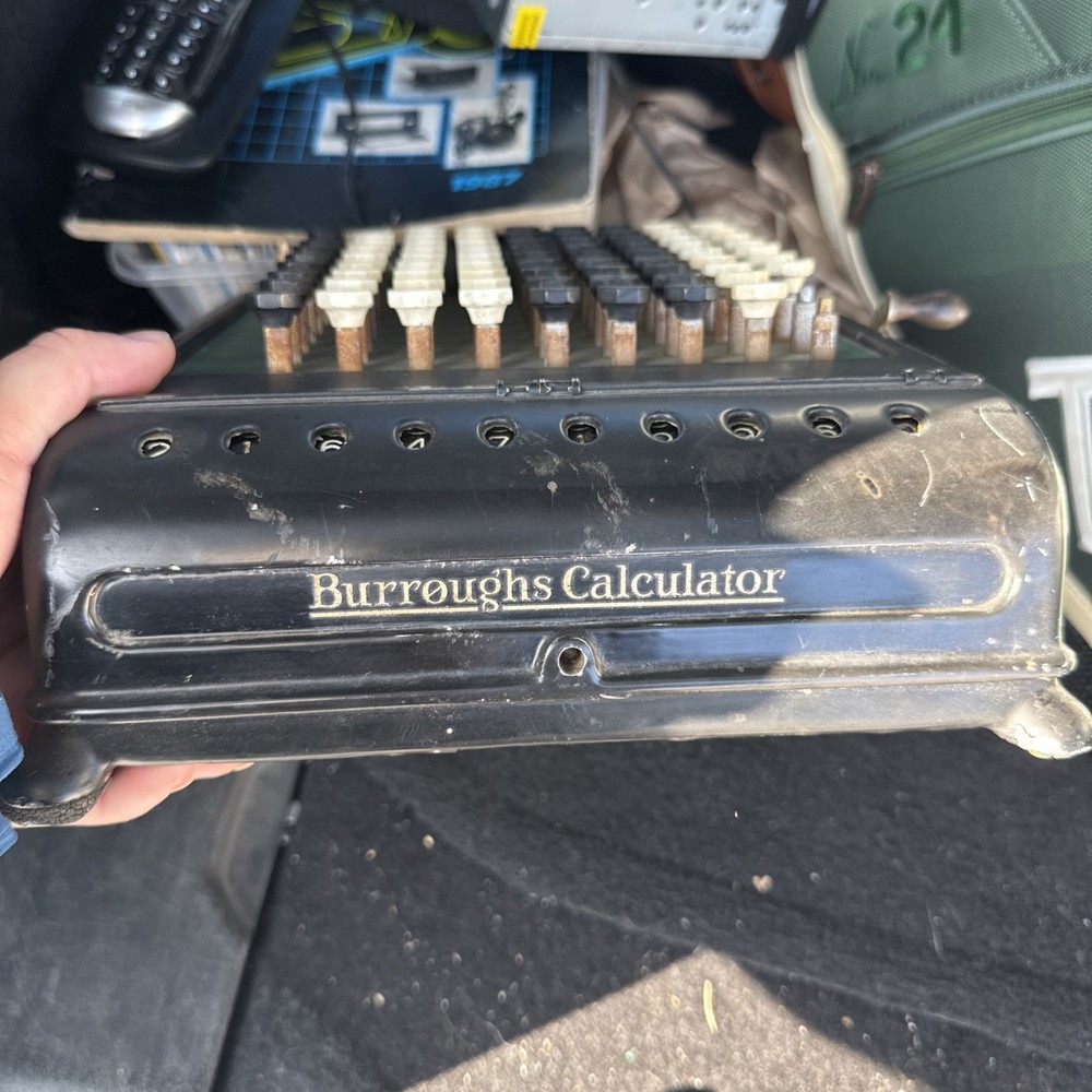 1934 Burroughs Class 5 Adding Machine – Antique Mechanical Calculator