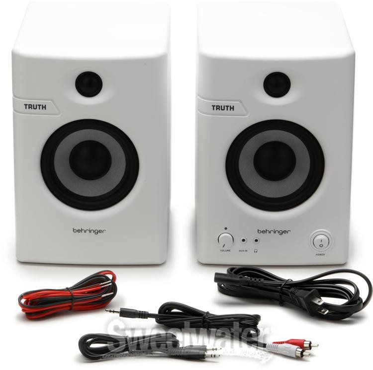 Behringer Truth 4.5-inch Powered Studio Monitors with Bluetooth - White