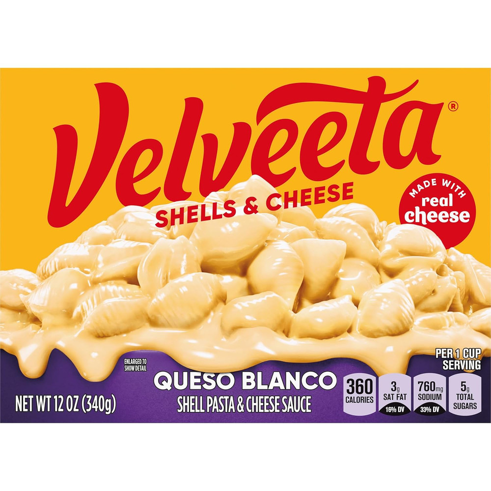 Shells & Cheese Queso Blanco Shell Pasta & Cheese Sauce, 12 Oz Box