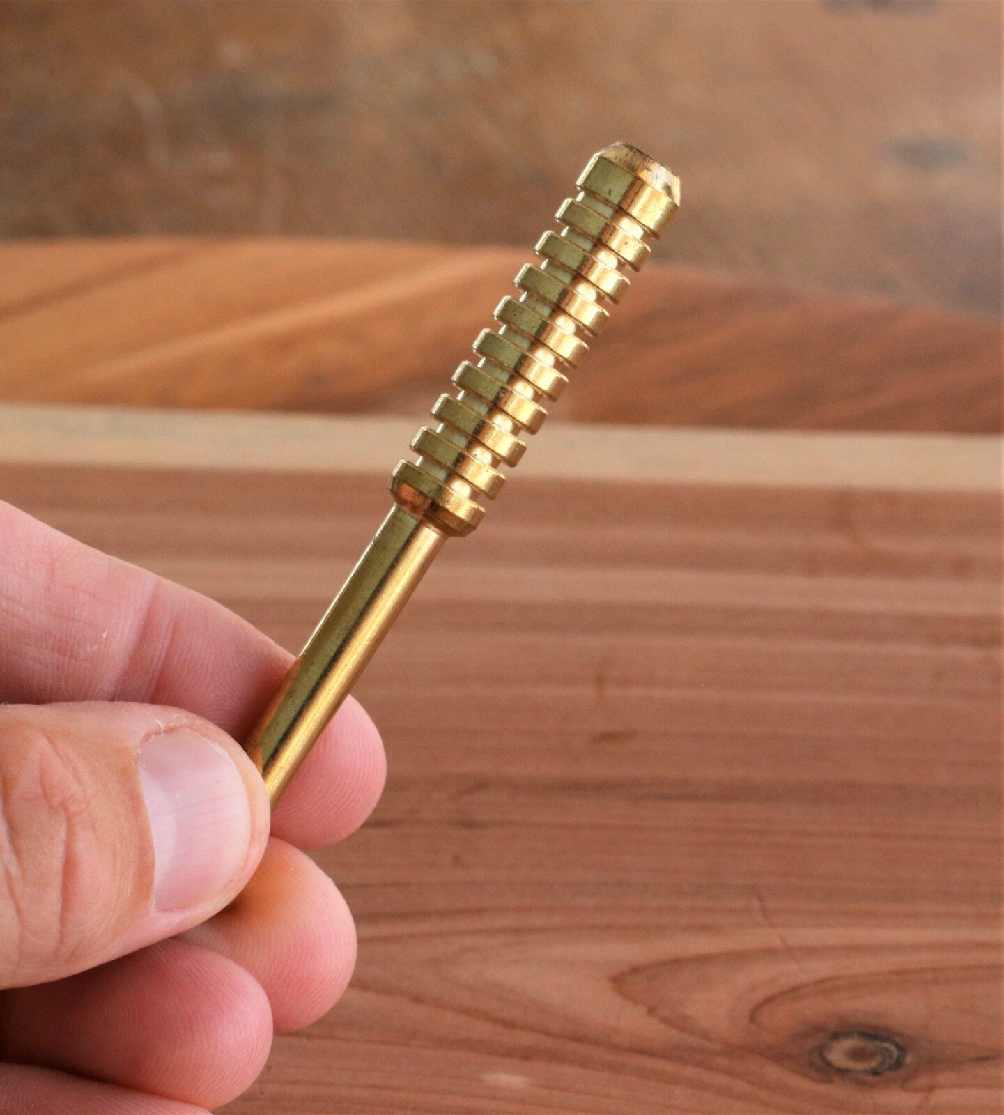 3" Brass One Hitter- Old School Real Brass Pipe- Quality Brass One Hitter