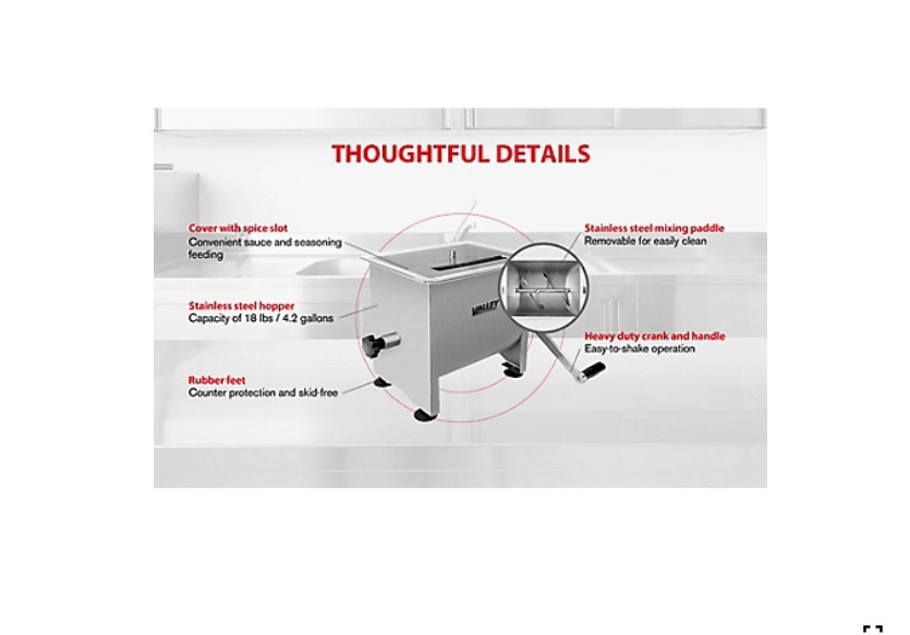Valley Sportsman 4 gal. Meat Mixer