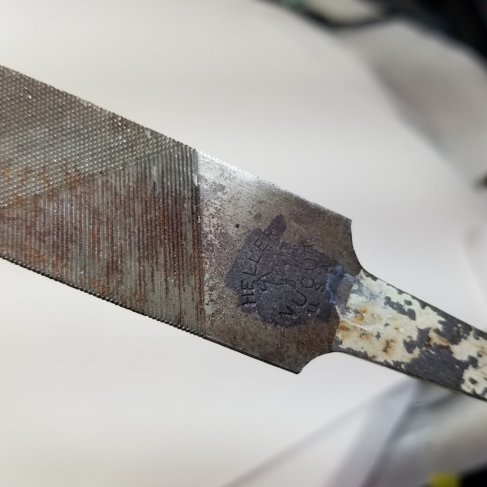 HELLER NUCUT 12" Triangle and FLAT FILE Double