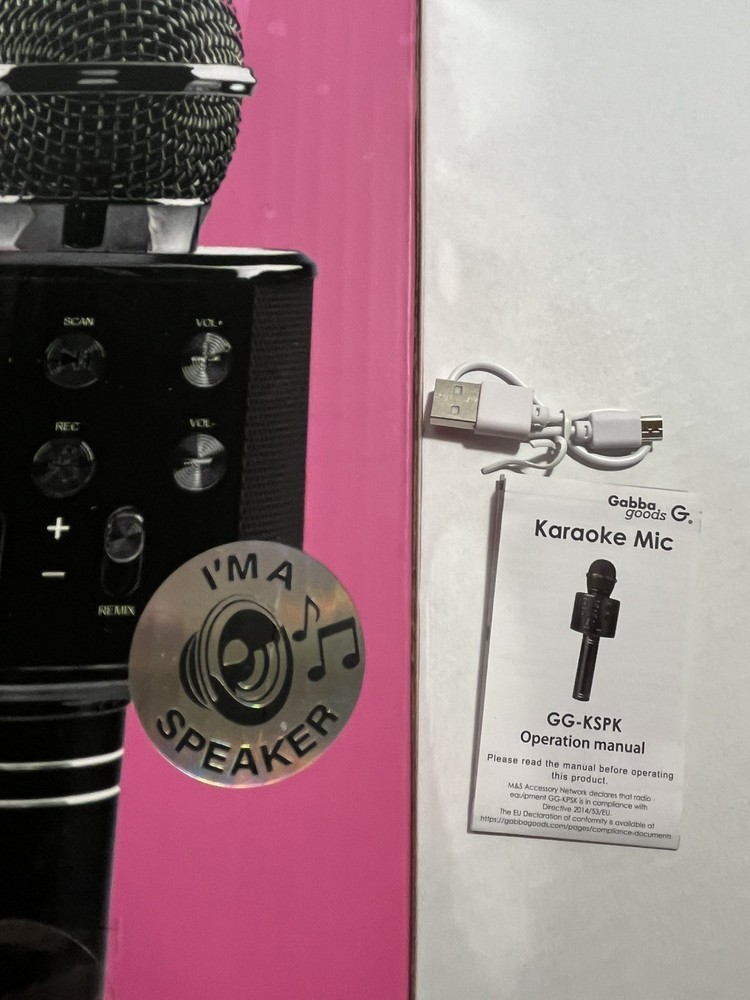Audio/ Speakers Wireless KARAOKE Microphone & Speaker Bluetooth Lip sync Party