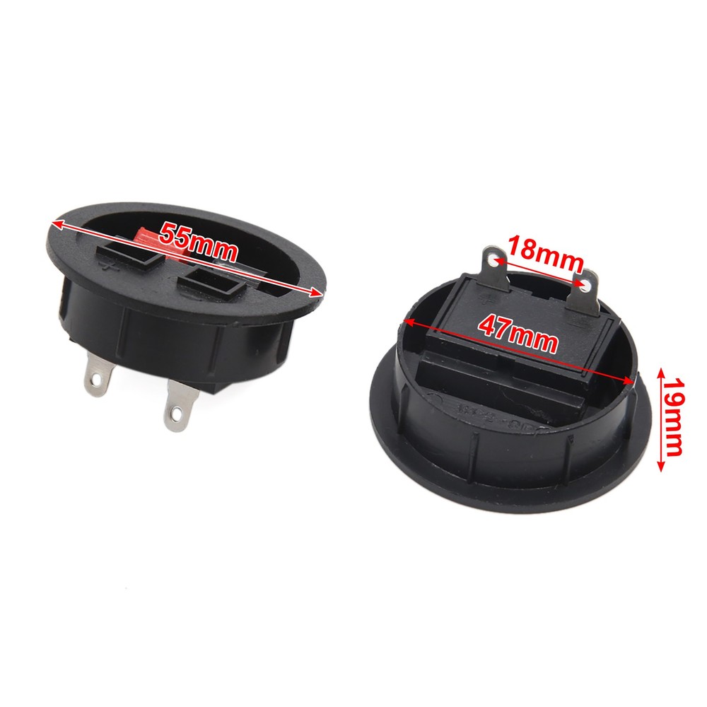 5Pcs Audio Speaker Push Spring Clip Binding Post Dual Terminal Connector Board