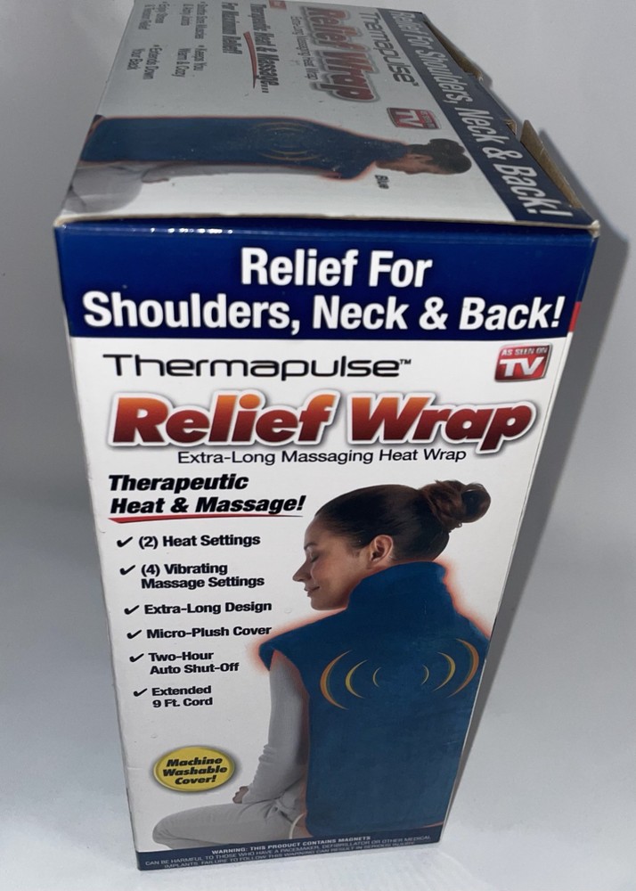 Thermapulse Relief Vibrating Massage Wrap - Blue
