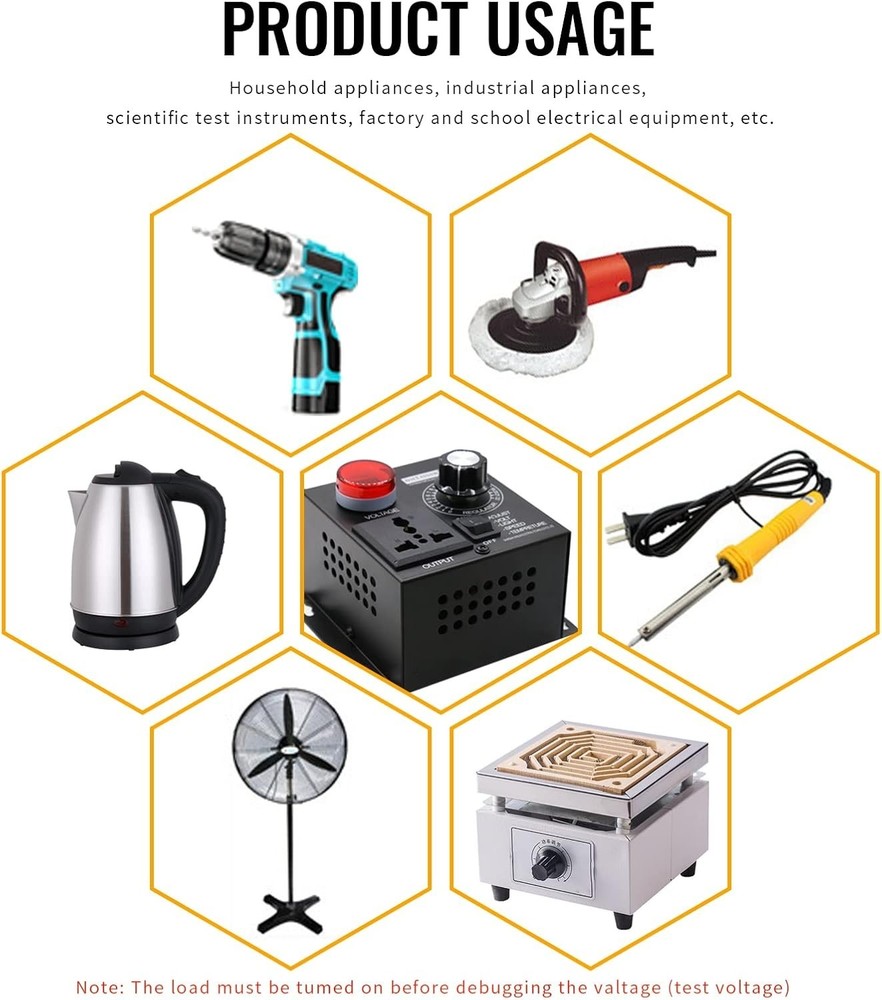 Fan Speed Controller - Adjustable 110V Motor Regulator