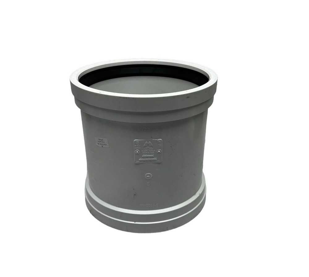 EGOUT- PVC-PSM SEWER DRAIN 8" GASKETED STOP COUPLING