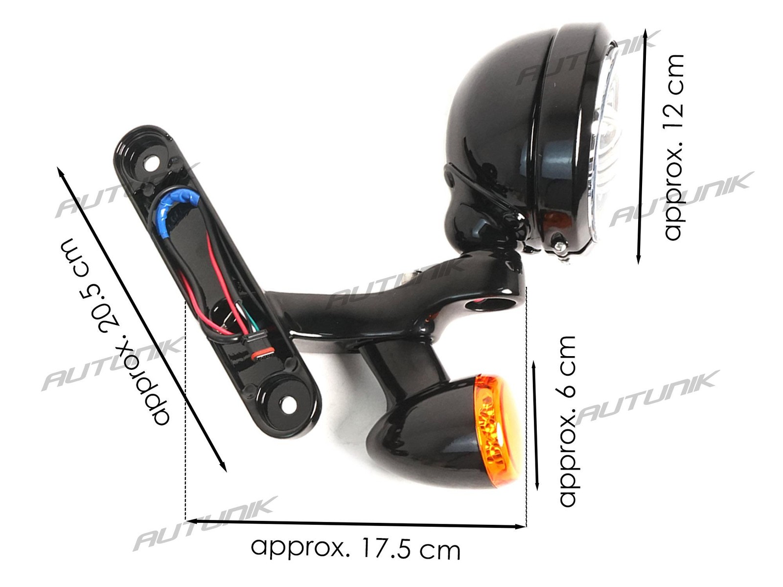 4.5" LED Fog Auxiliary Lamps for Harley Road King Street Glide Special 94-24