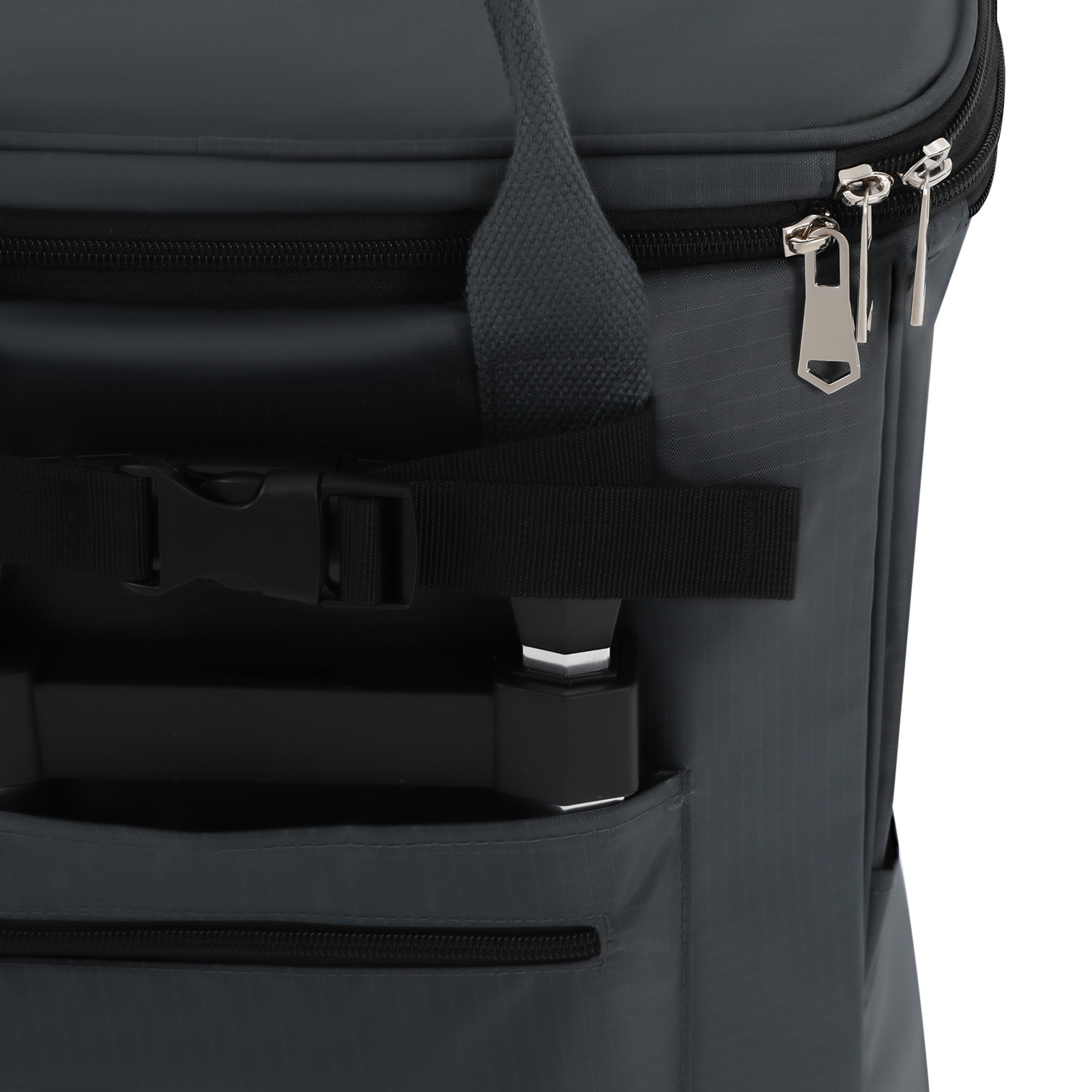 2in1 Shopping Cart Adjustable Grocery Cart 25kg Load Portable Utility Dolly Cart