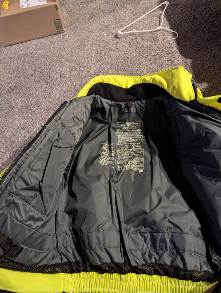 Stearns Type III PFD Flotation Jacket Coat Float Aid - Lightly Used - Large