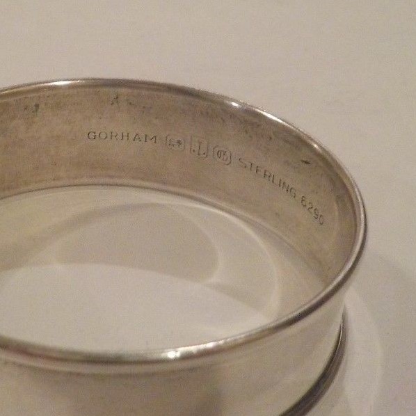 Gorham Sterling Silver Napkin Ring, Monogram, 10 grams
