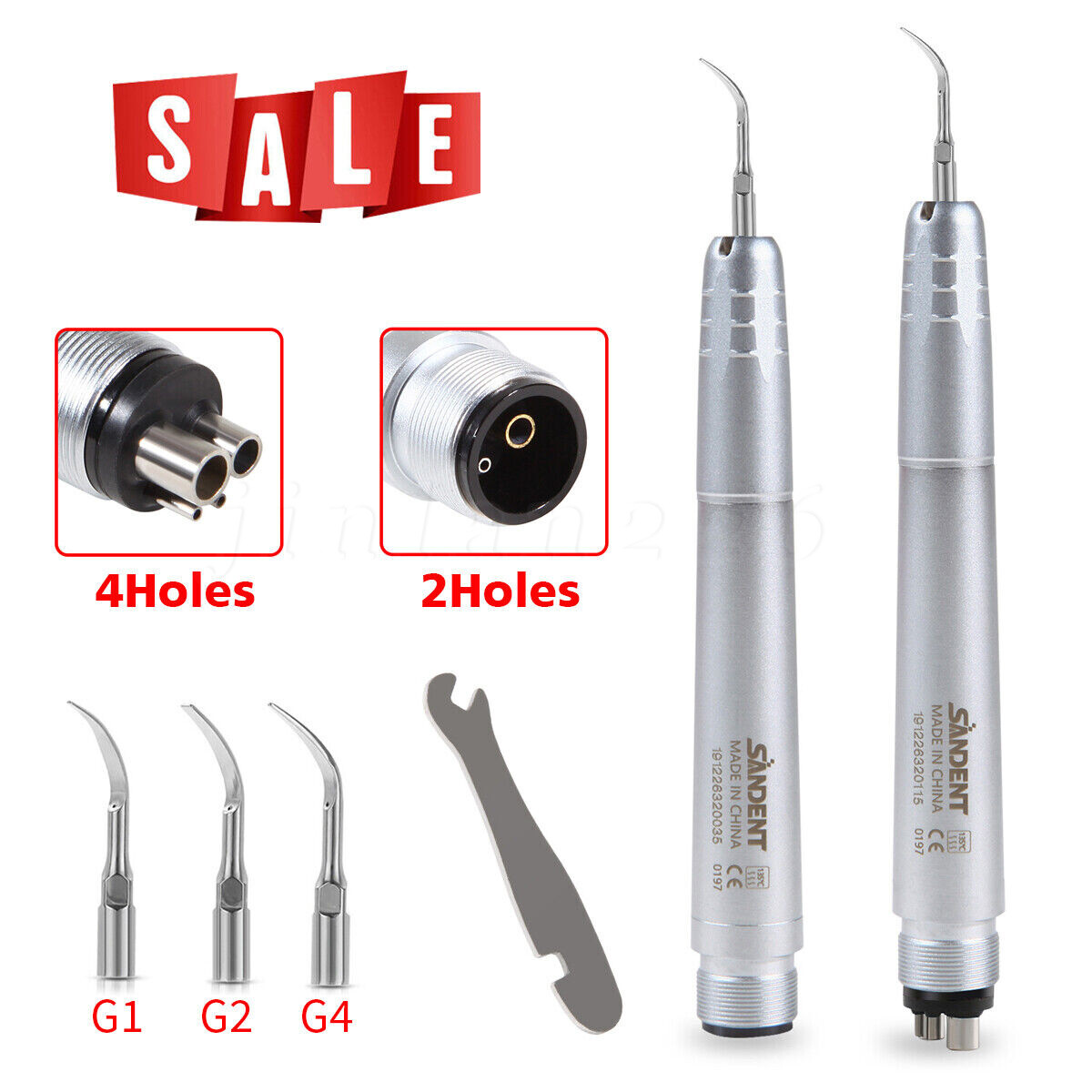 Dental Ultrasonic Air Perio Scaler Handpiece Hygienist Cavitron 2/4Holes