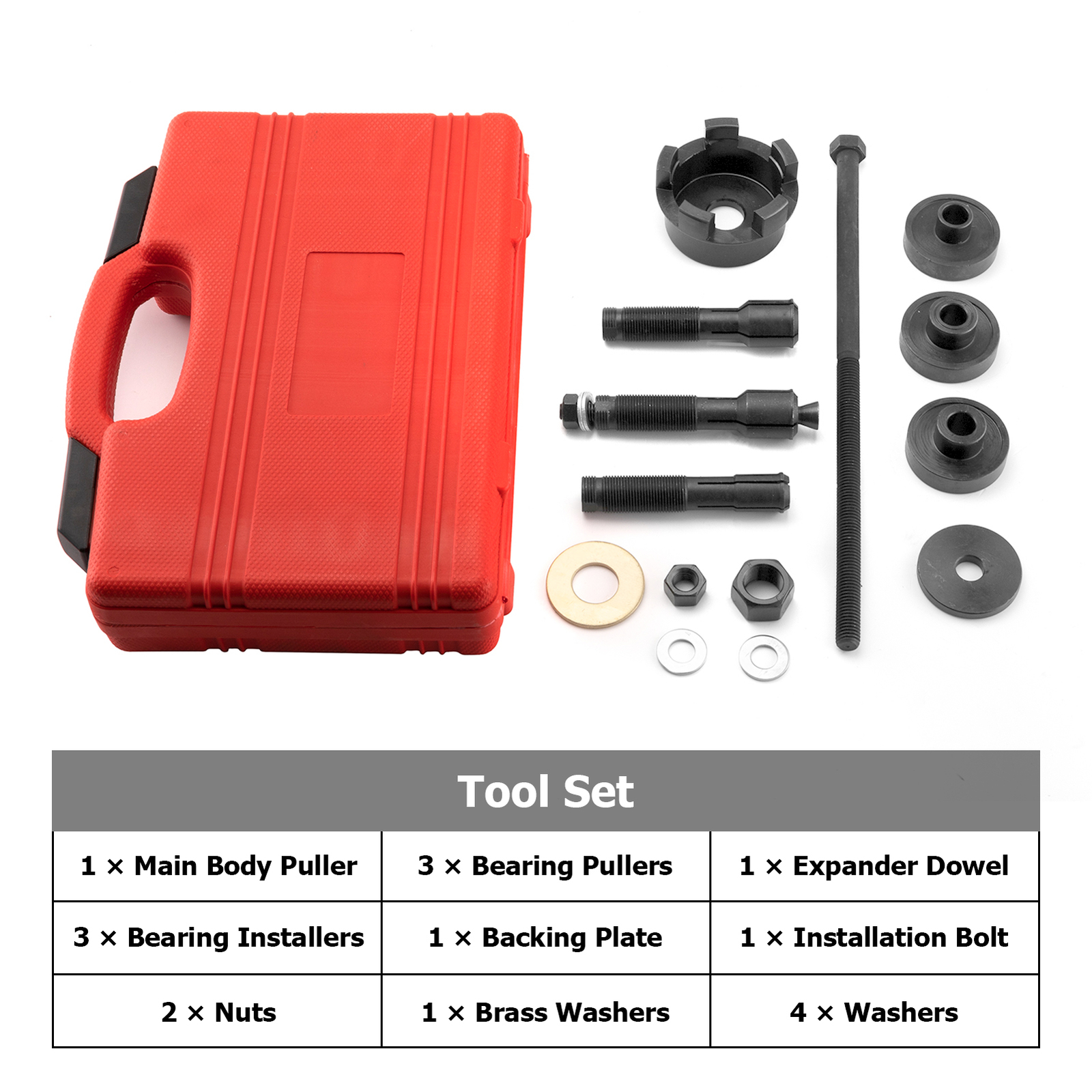 For Harley Davidson Motorcycle Wheel Bearing Remover Installer Puller Tool Kit