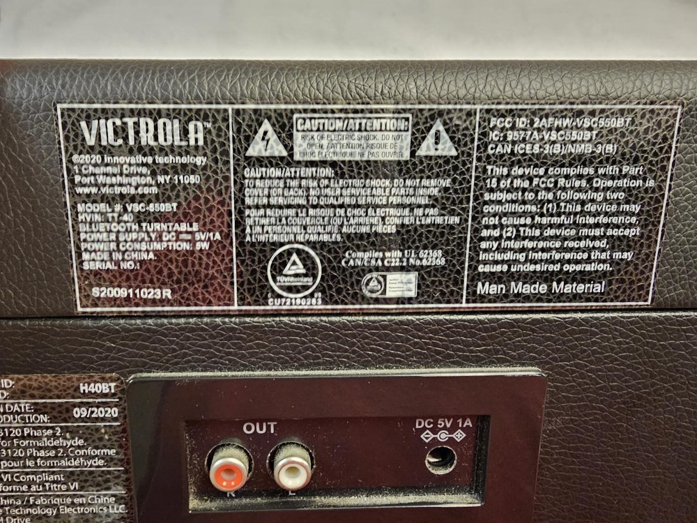 Victrola Portable Bluetooth Turntable Record Player