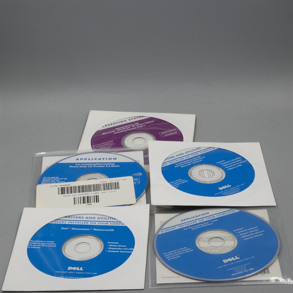 Dell Driver and Application CDs 9G705 etc (2002)