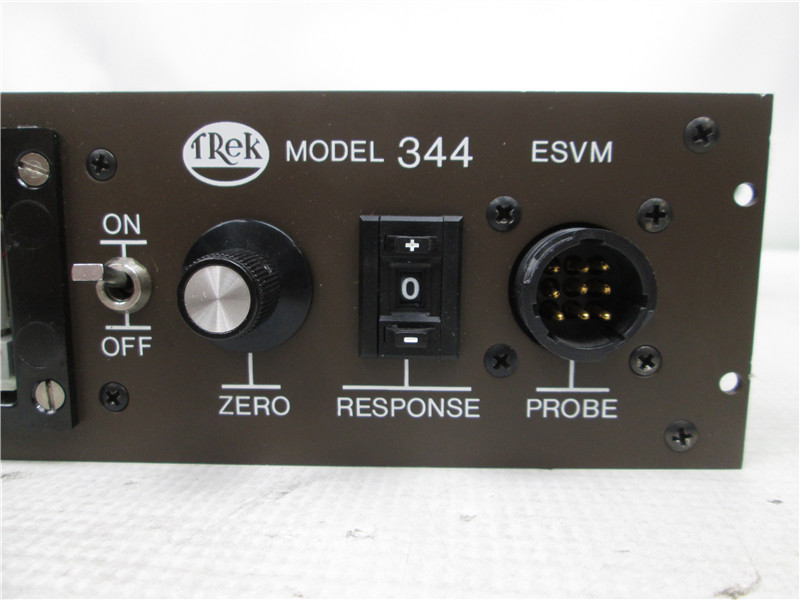 Trek 344-3 Electrostatic Voltmeter with Power Adapter Missing Display Cover