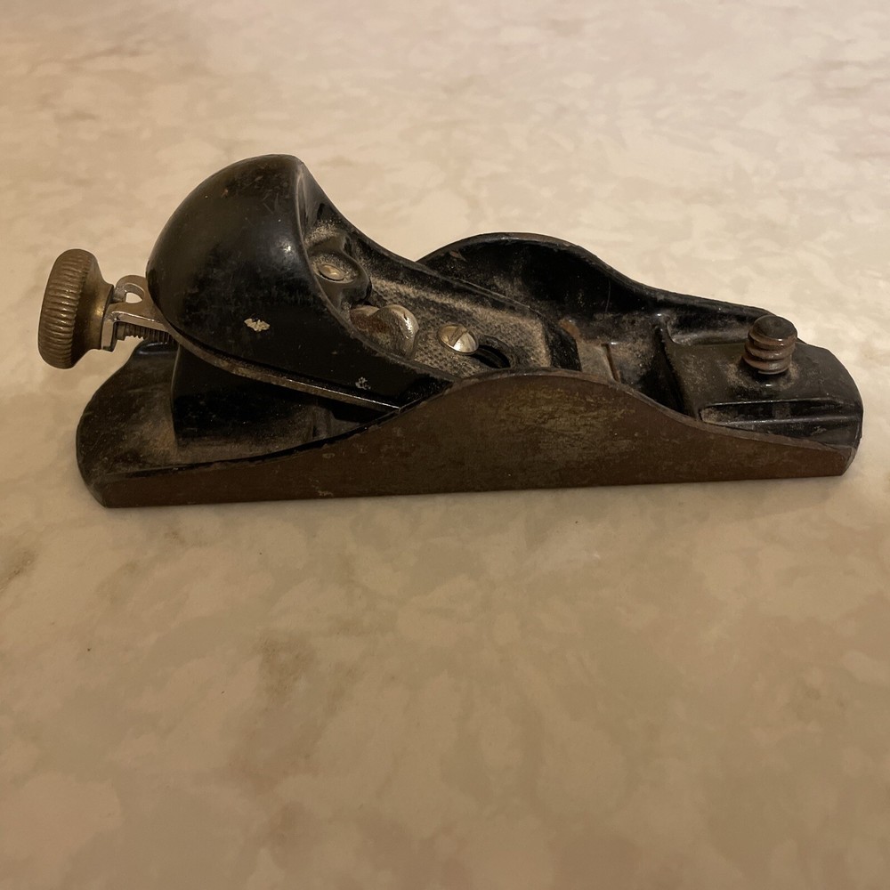 vintage block plane low angle woodworking tool adjustable