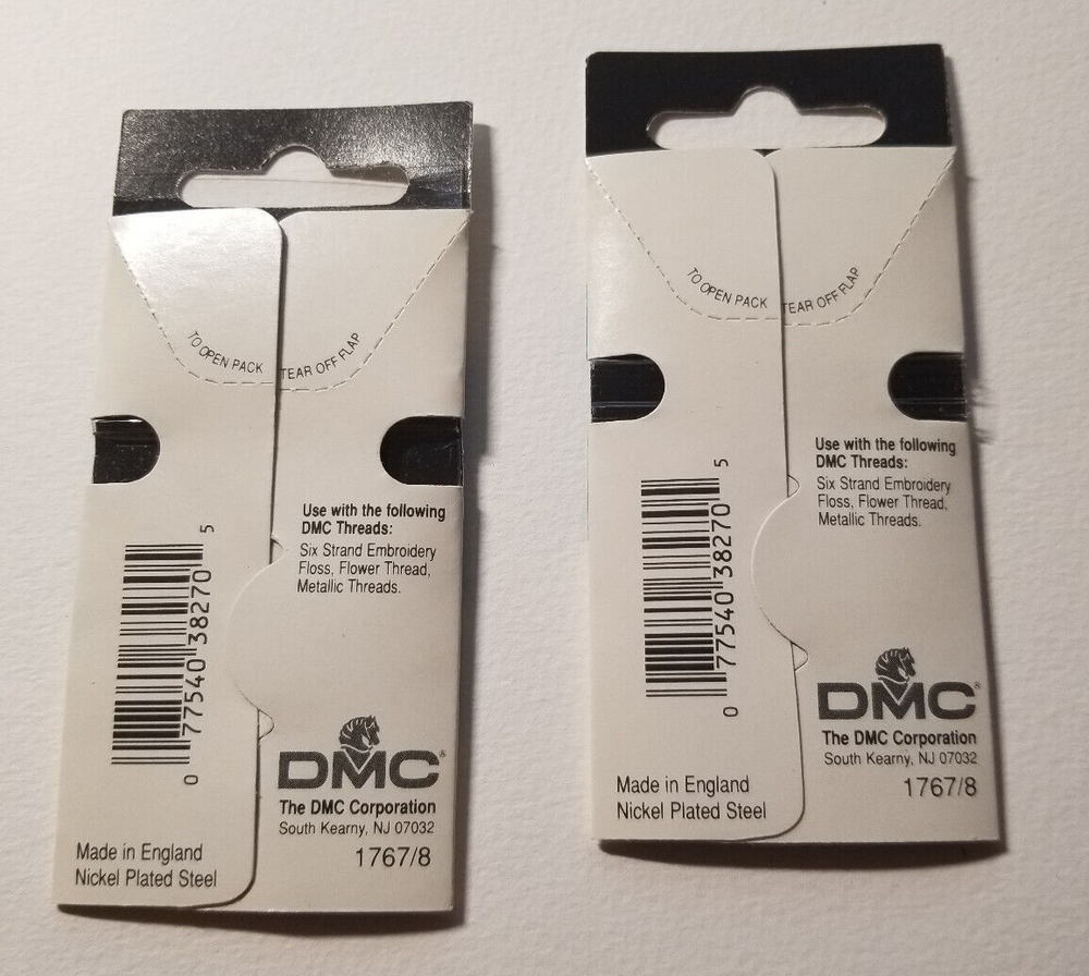 2 packs DMC Tapestry Hand Needles-Size 26 6/Pkg new