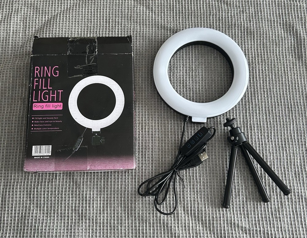 6-inch Selfie Ring Light with Tripod Stand With Adjustable Light