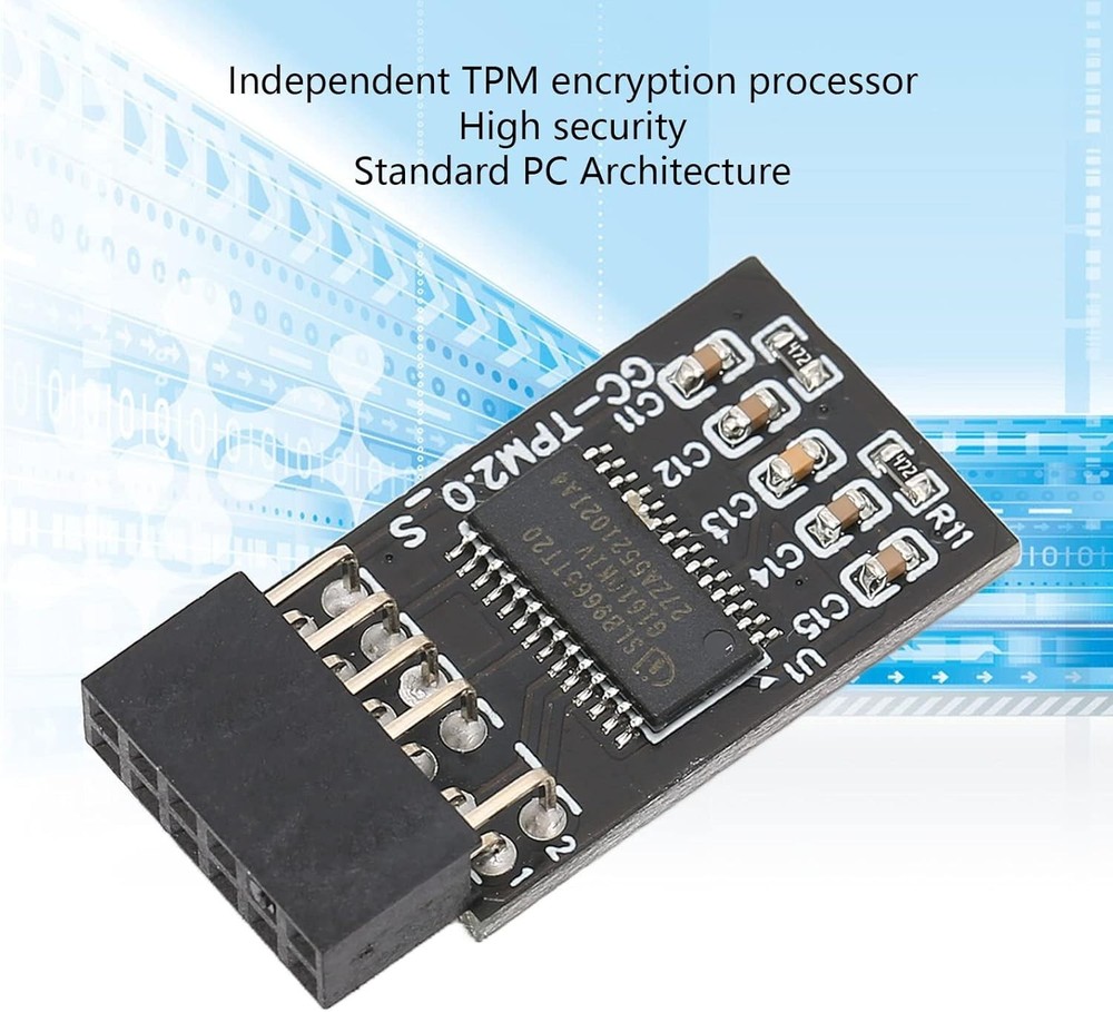 Advanced TPM 2.0 Encryption Module, 12-Pin, for Windows 10/11 Compatibility