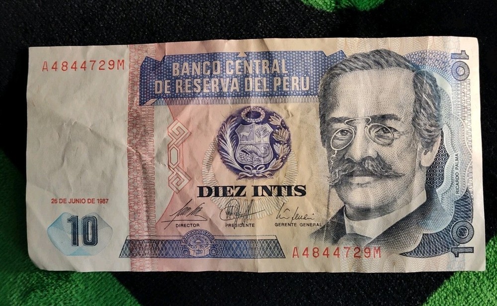 1987 Peru 10 Intis A4844729M