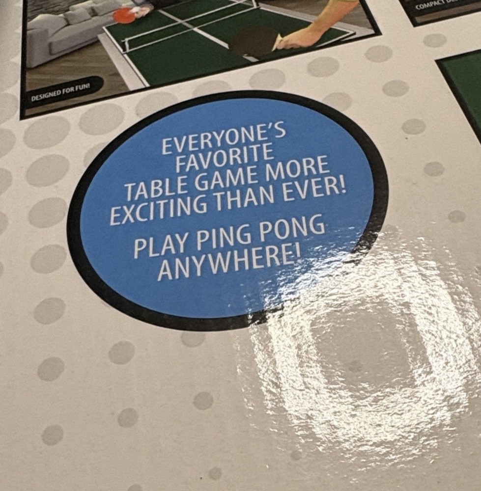 ping pong table