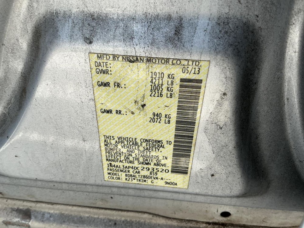 ALTIMA 2013 Glove Box 4927519