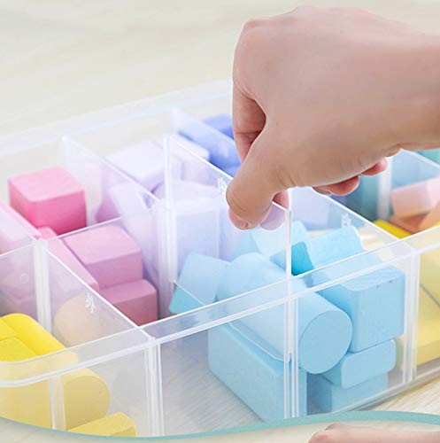 3-Layer Things & Crafts Storage Box with 30 Adjustable Compartments for Organ...